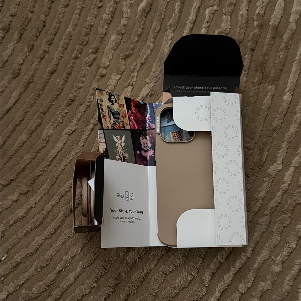 Pop Socket Soft Touch - Latte (mag safe)